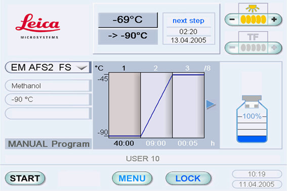 Freeze substitution system