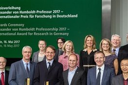 Alexander von Humboldt Professorship Award Ceremony in Berlin on May 16, 2017
