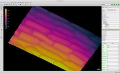 Surface scan of an onion epidermal peel, colored by height.