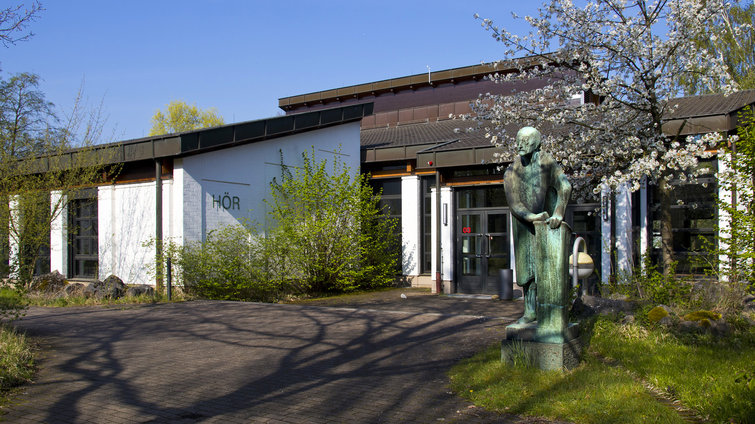 The lecture hall buildingis where we get together for seminars, courses etc.